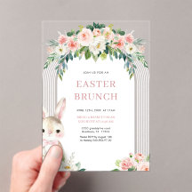 Easter Brunch Acrylic Invitation
