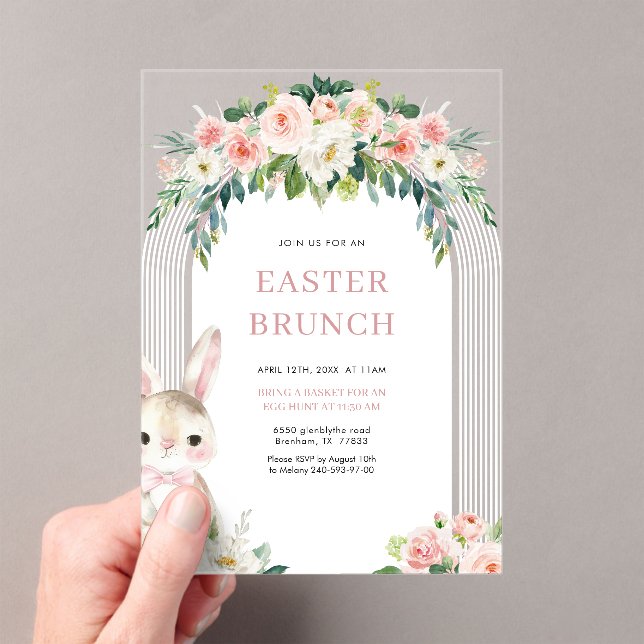 Easter Brunch Acrylic Invitation (Insitu (Handheld))