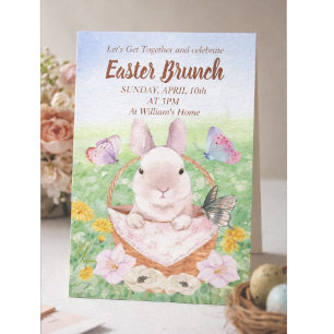 Easter Brunch Bunny Invitation