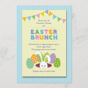 Easter Brunch Bunny Invitation