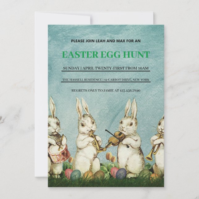 Easter Brunch Egg Hunt Invitation (Front)
