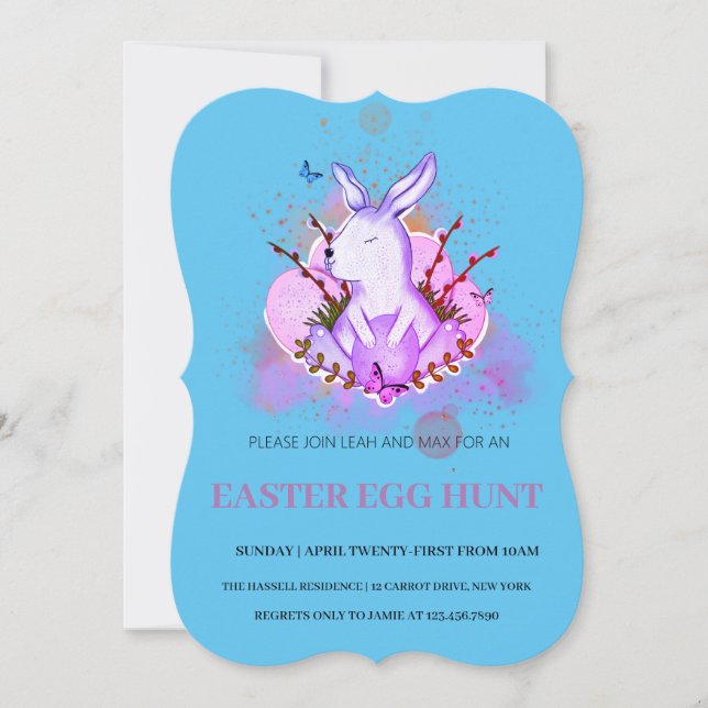 Easter Brunch Egg Hunt Invitation (Front)