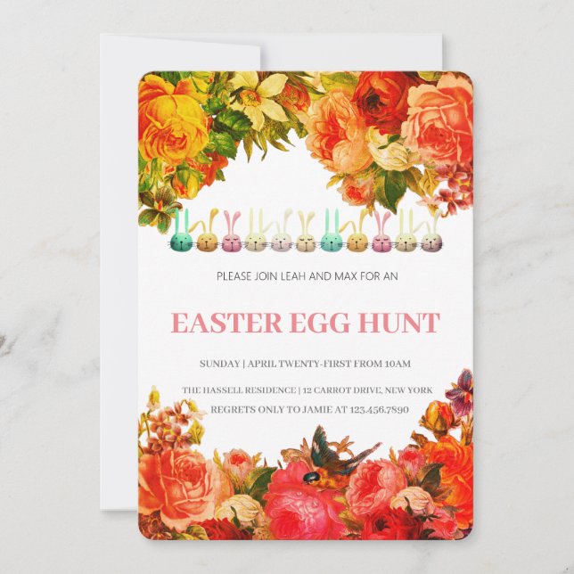 Easter Brunch Egg Hunt Invitation (Front)