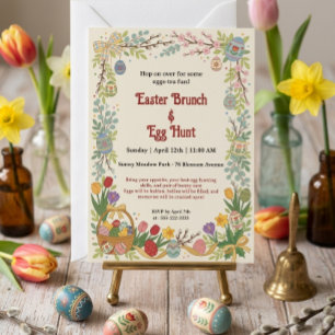 Easter Brunch & Egg Hunt Invitation