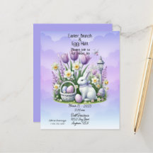 Easter Brunch & Egg Hunt White and Purple