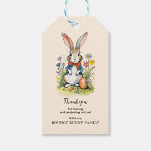 Easter Brunch & Egg Hunt Wildflower Bunny Gift Tags