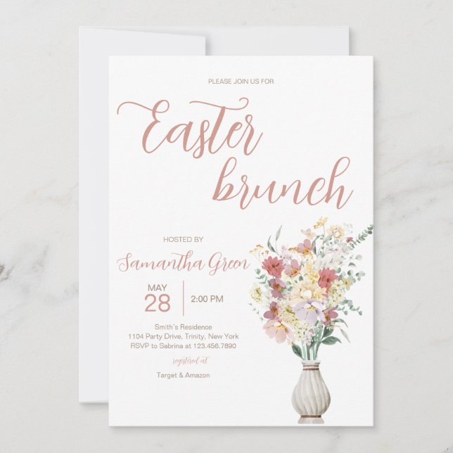 Easter Brunch Invitation (Front)