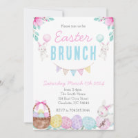 Easter Brunch Invitation, Easter Lunch Invite