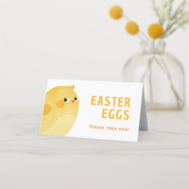  Easter Buffet chocolate eggs with little chicken Loyalty Card (Front)