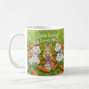 Easter Bunnies and Carrots Coffee Mug