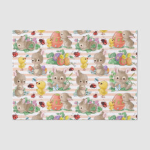 Easter Bunnies And Chicks Tissue Paper