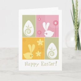Easter Bunnies Holiday Card