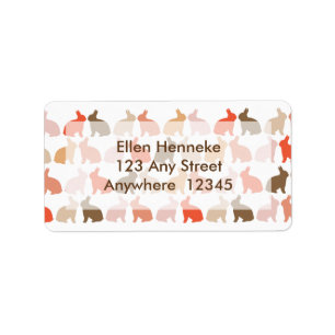 Easter Bunnies Label