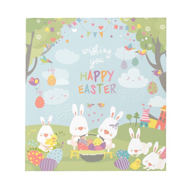 easter bunnies notepad (Front)