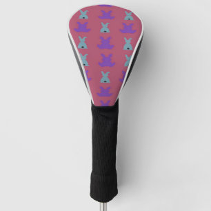 easter bunnies pattern golf head cover