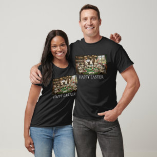 Easter Bunnies Playing Poker T-Shirt