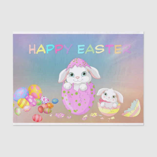 Easter Bunnies Tissue Paper (Front)