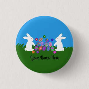 Easter Bunny #1 Button