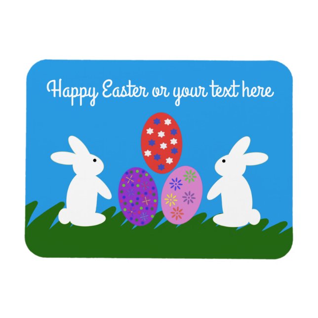 Easter Bunny #2 Magnet (Horizontal)