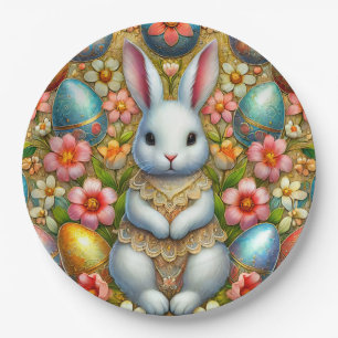 EASTER BUNNY 3D ~ Alcohol Inks ~ Paper Plate