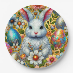 EASTER BUNNY 3D ~ Alcohol Inks ~  Paper Plate