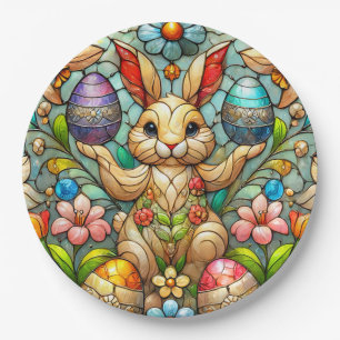 EASTER BUNNY 3D ~ Alcohol Inks ~ Paper Plate