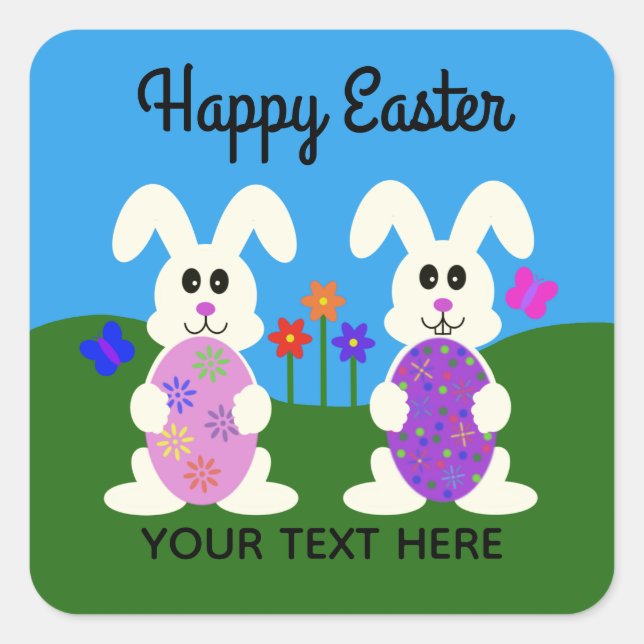 Easter Bunny #5-2 Stickers (Front)