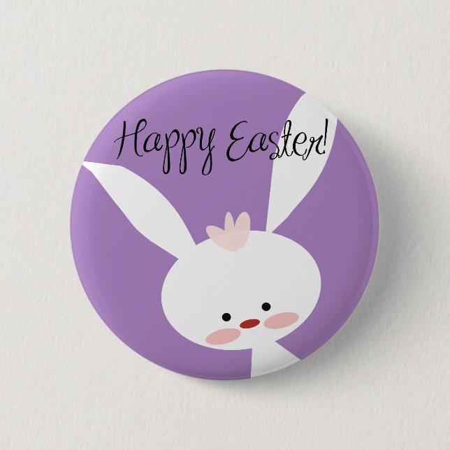 Easter Bunny 6 Cm Round Badge (Front)
