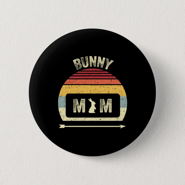 Easter Bunny 6 Cm Round Badge (Front)