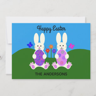 Easter Bunny #6 Holiday Card