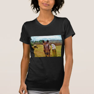 Easter Bunny and Brown horse T-Shirt