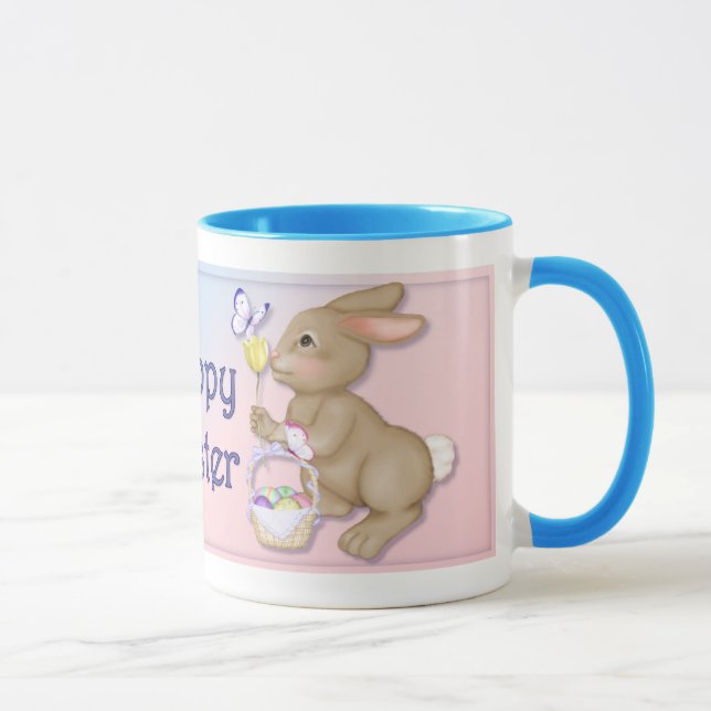 Easter Bunny and Butterfly Mug (Right)