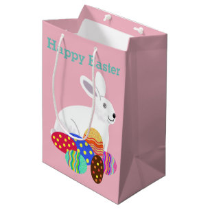 Easter Bunny and chocolate eggs Medium Gift Bag