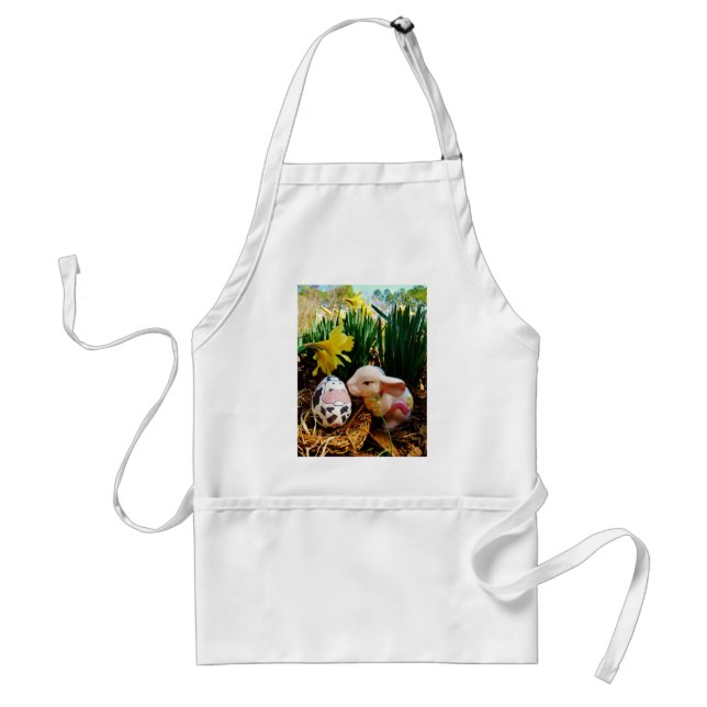 Easter Bunny and cow egg Standard Apron (Front)