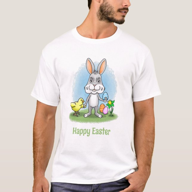 Easter bunny and the Chicken T-Shirt (Front)