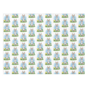 Easter Bunny and the colourful Easter eggs Tablecloth