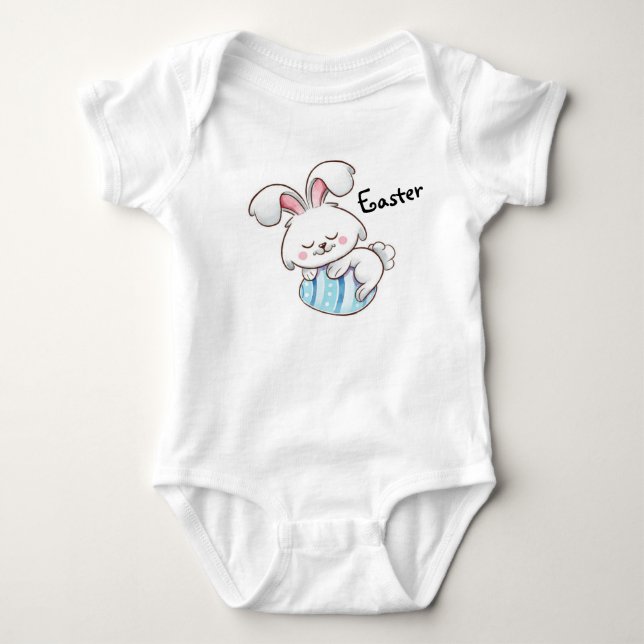  Easter Bunny Baby Bodysuit (Front)