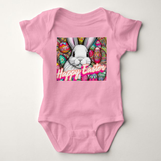 Easter Bunny Baby Bodysuit (Front)