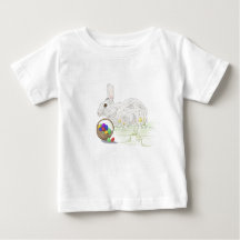 Easter bunny baby fine t shirt