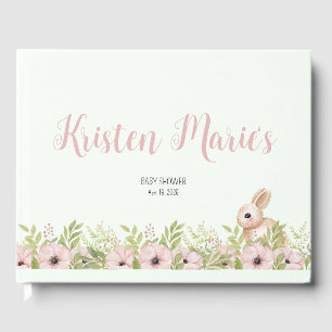 Easter Bunny Baby Shower Guest Book