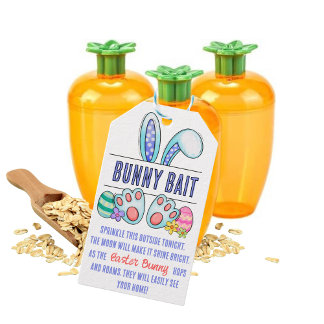 Easter Bunny Bait Blue Gift Tags