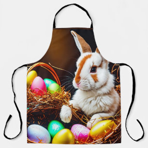 Easter Bunny Basket & Eggs Apron