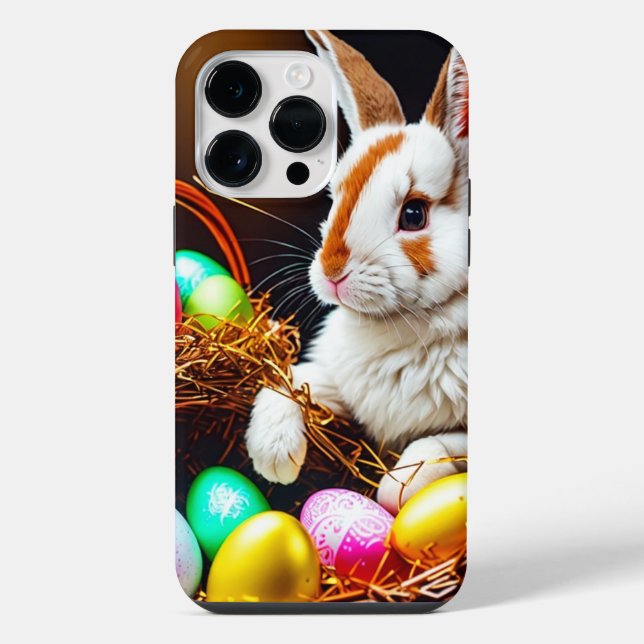 Easter Bunny Basket & Eggs   iPhone Case (Back)