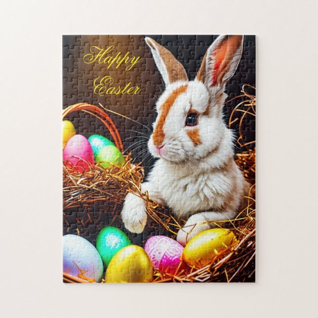 Easter Bunny Basket & Eggs   Jigsaw Puzzle (Vertical)