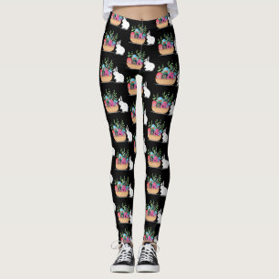 easter bunny basket leggings