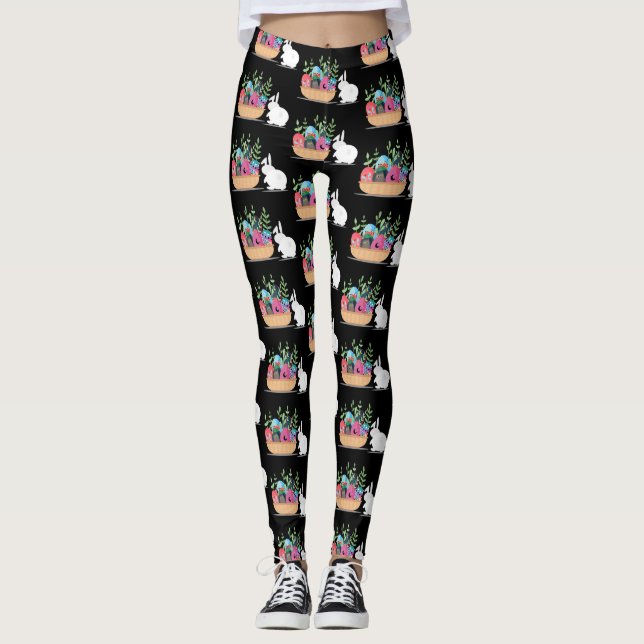 easter bunny basket leggings (Front)