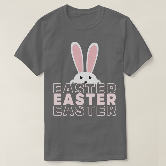 Easter Bunny Beautiful Easter Egg  T-Shirt (Design Front)