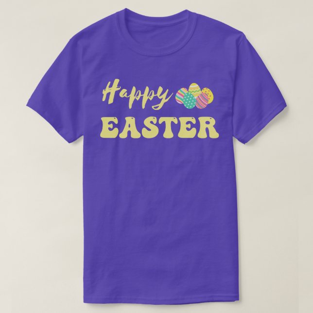 Easter Bunny Beautiful Easter Egg T-Shirt (Design Front)