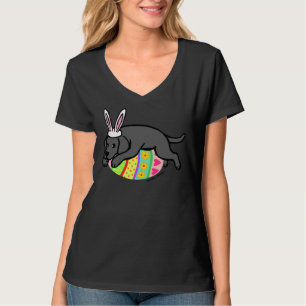 Easter Bunny Black Labrador T-Shirt