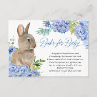 Easter bunny blue white floral books for baby encl